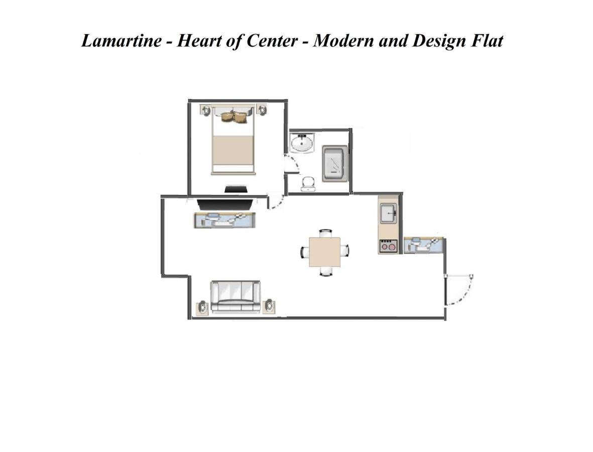 Lamartine- Heart Of Center- Modern And Design Flat Nice Extérieur photo